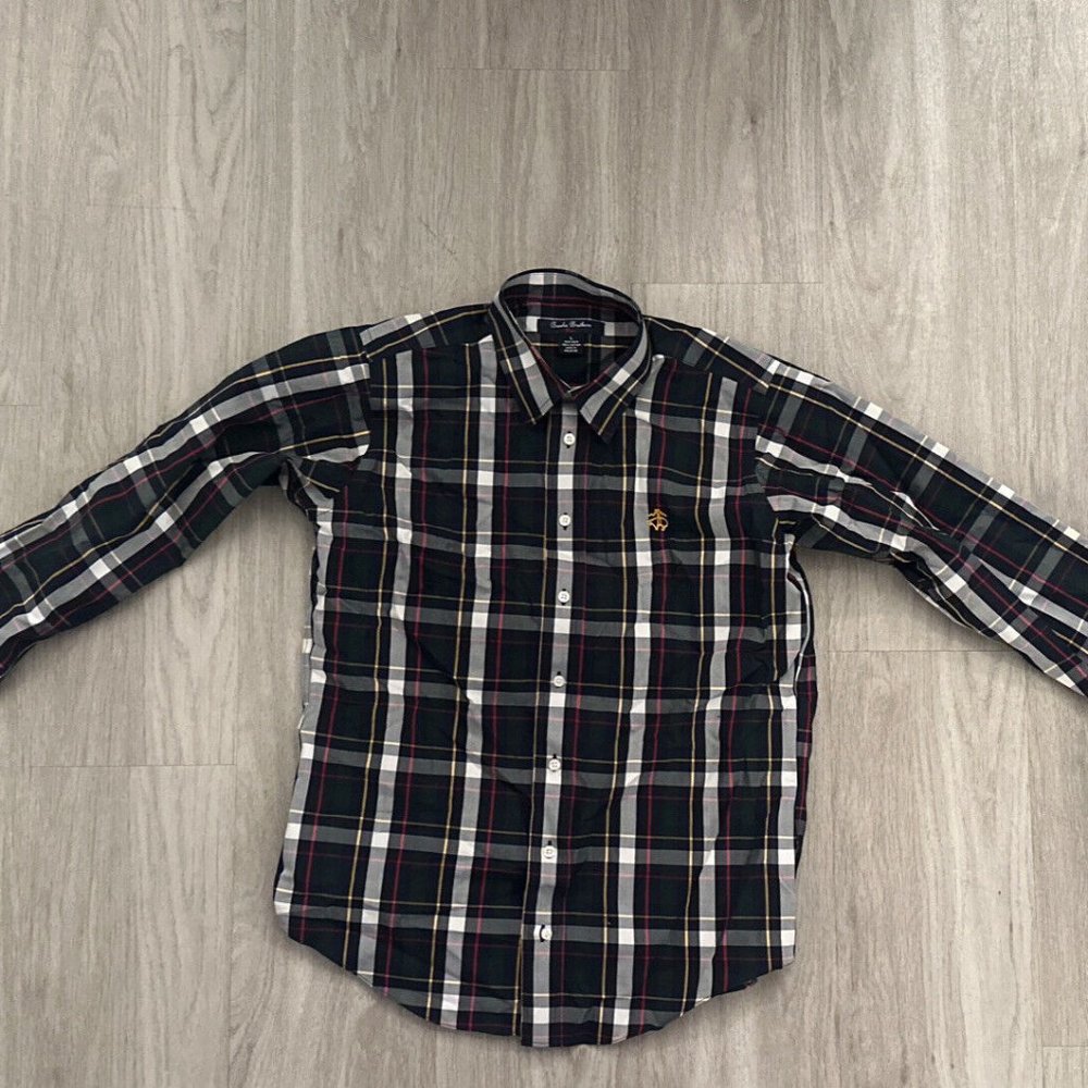 Brooks Brothers Mens Fleece Button Down Shirt
